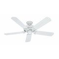 Hunter Fanmpany Bridge 52 WHT Ceil Fan 53125